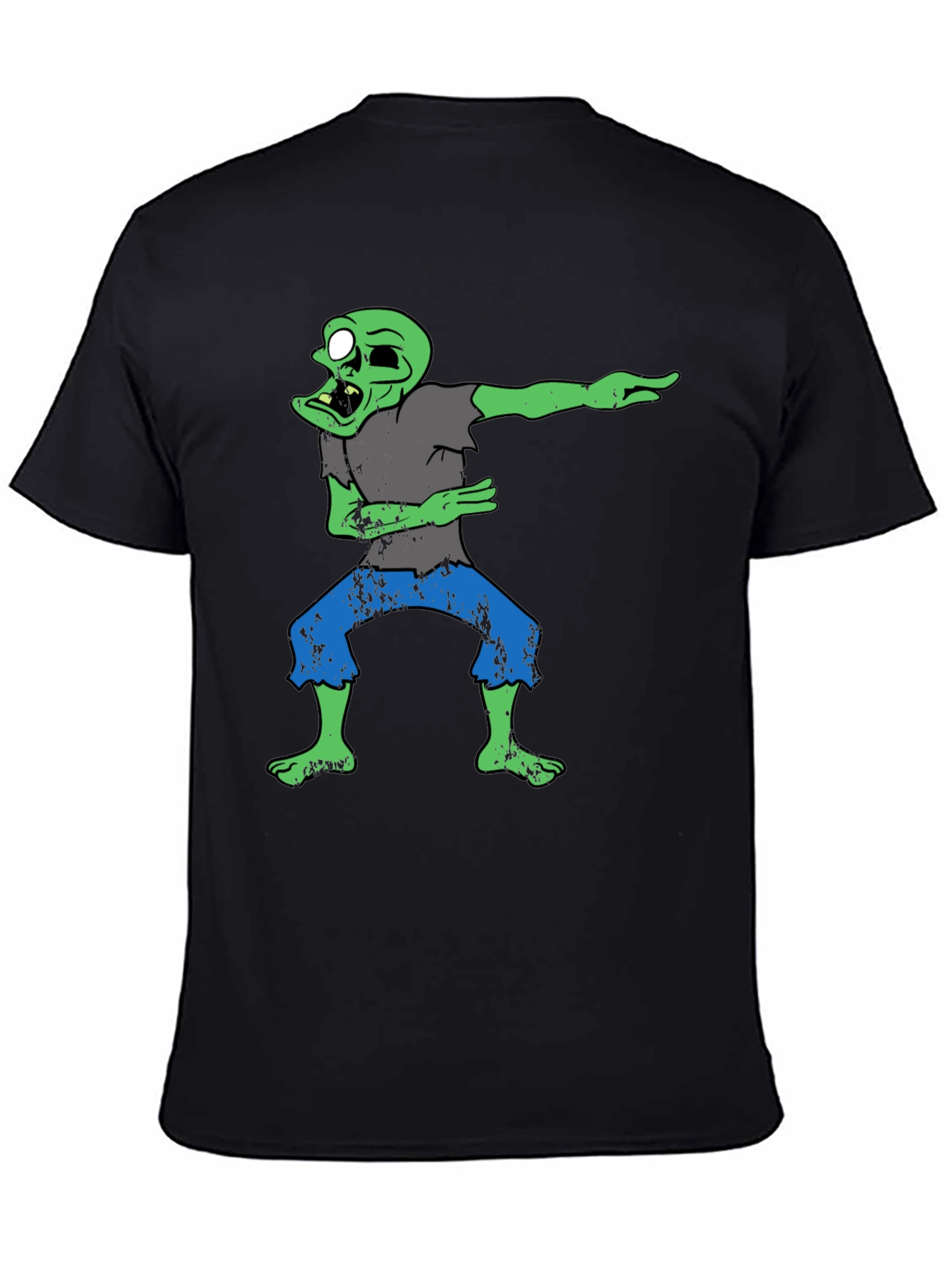 Dabbing Zombie Graphic T-Shirt - Black