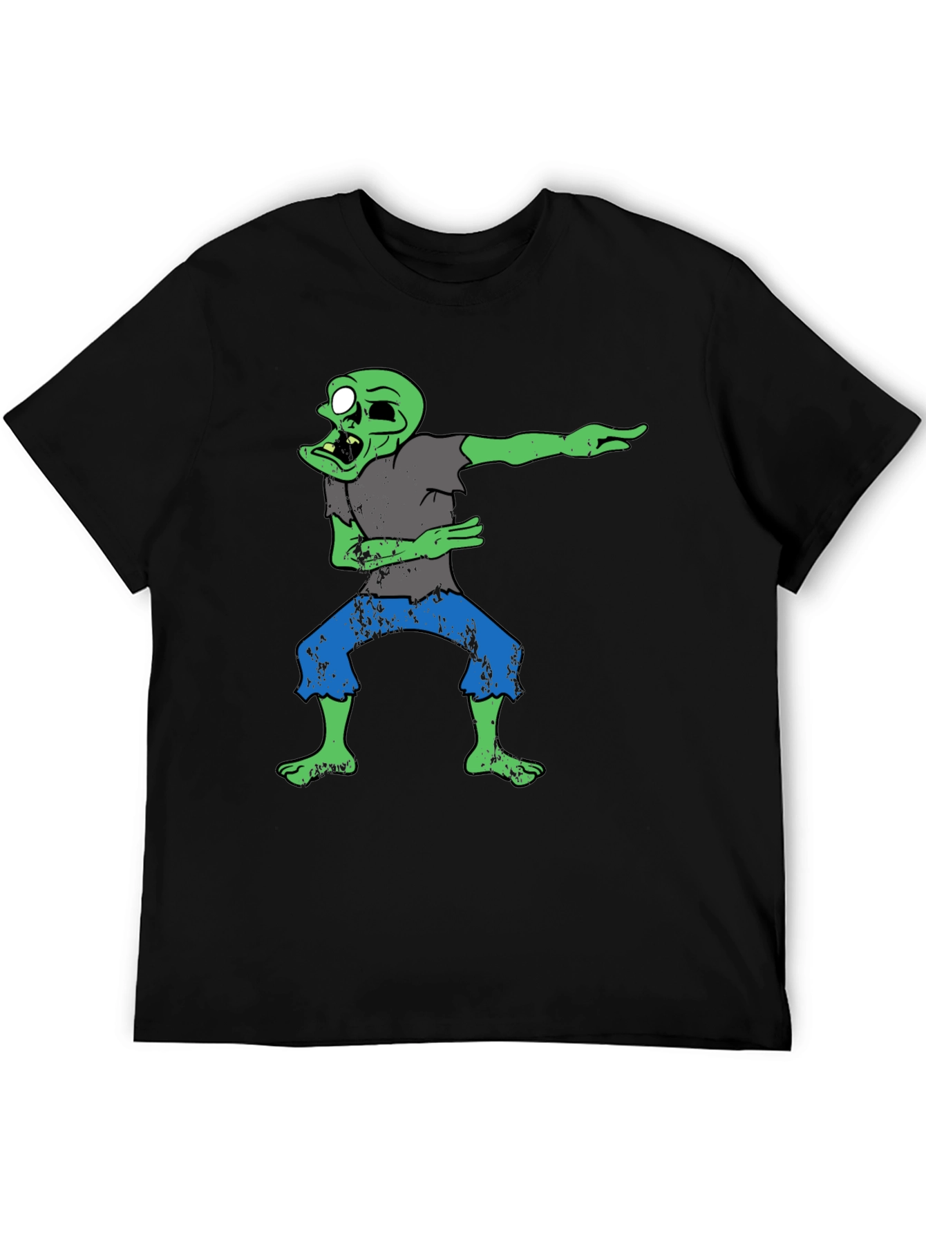 Dabbing Zombie Graphic T-Shirt - Black