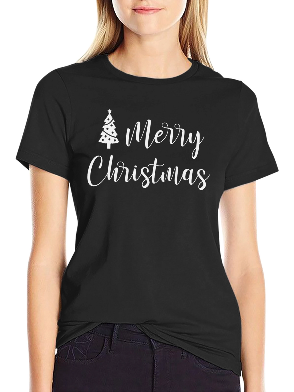 Merry Christmas Graphic Tee - Holiday Festive Shirt