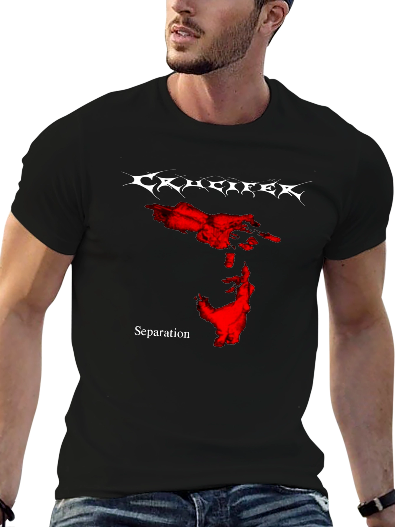 Krucifer Separation Black Graphic T-Shirt
