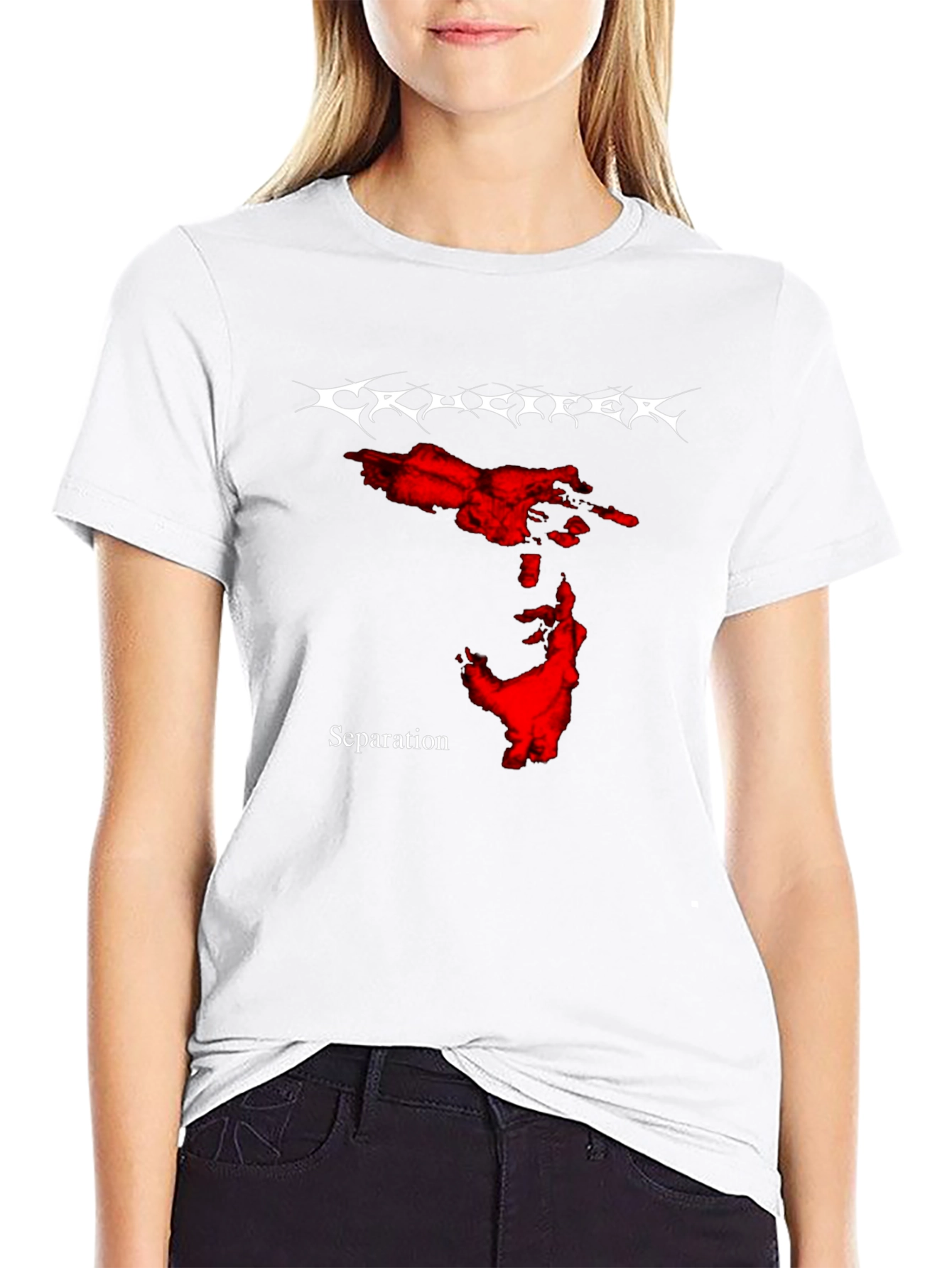 Krucifer Separation Black Graphic T-Shirt