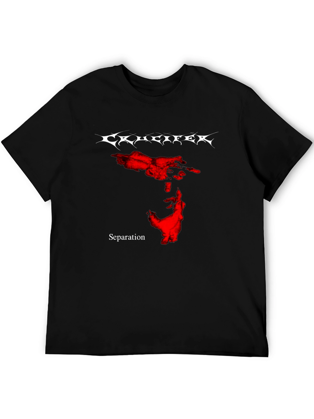 Krucifer Separation Black Graphic T-Shirt