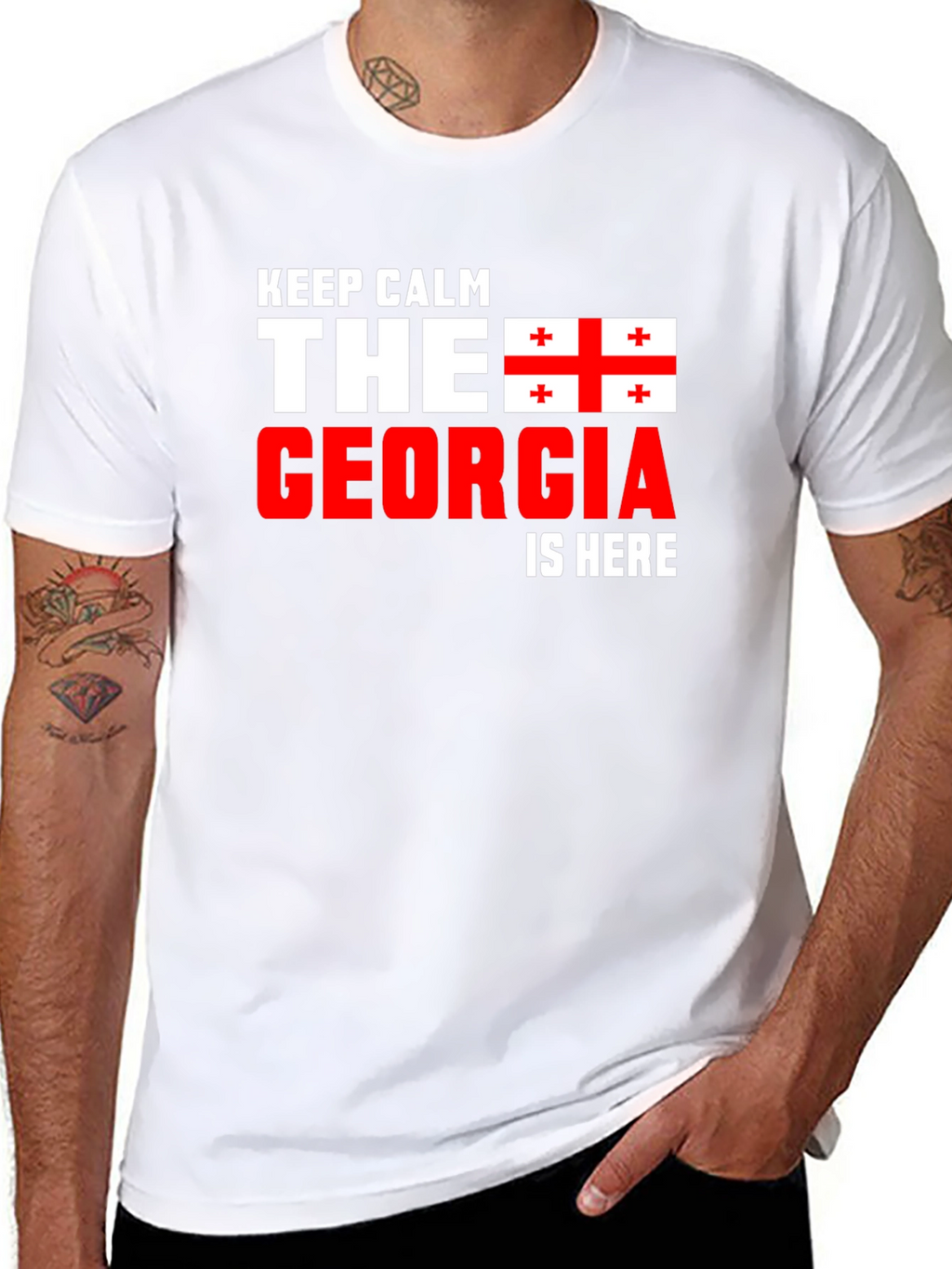 Keep Calm Georgia Flag T-Shirt