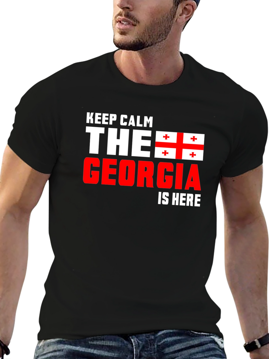Keep Calm Georgia Flag T-Shirt