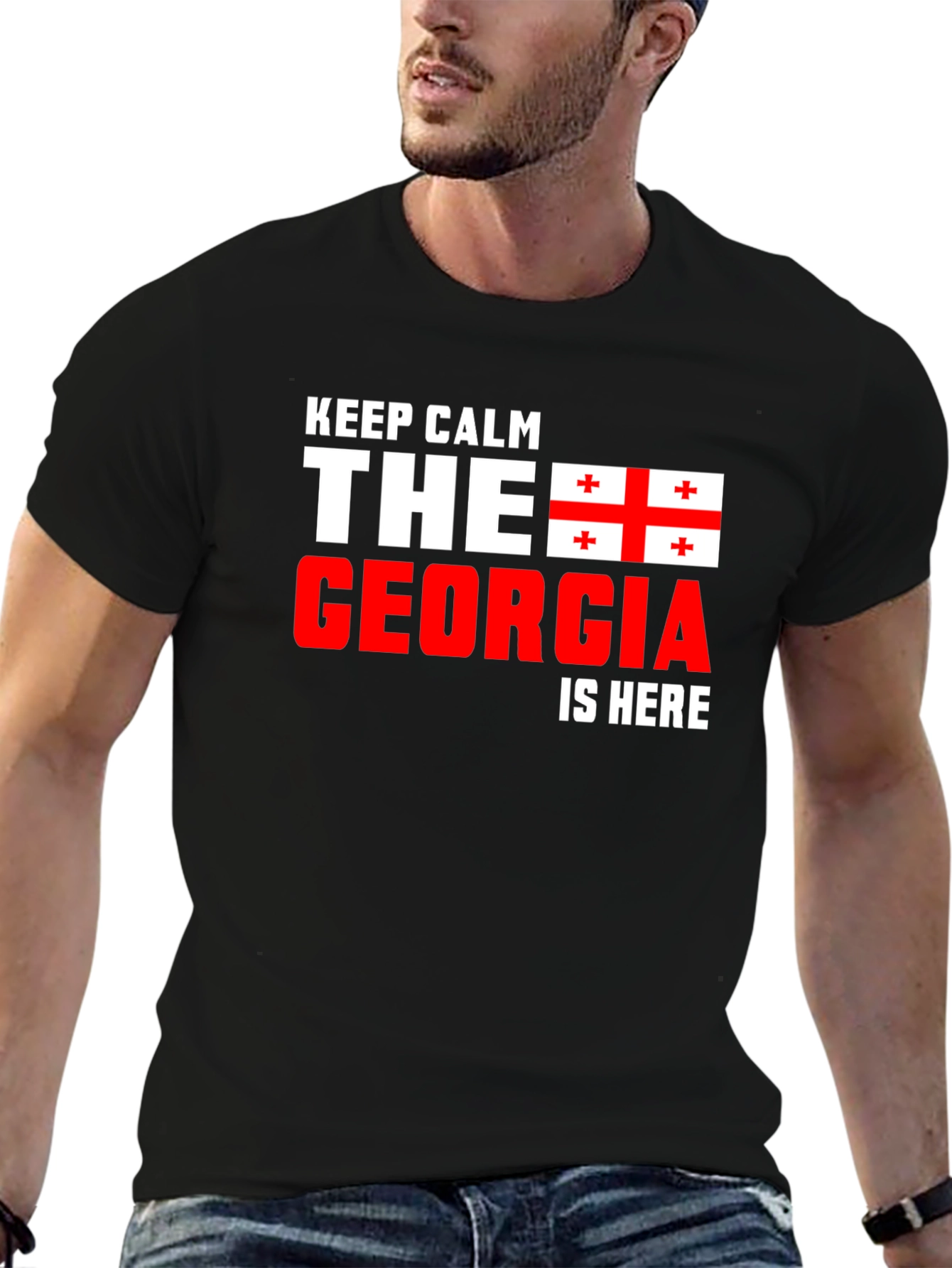 Keep Calm Georgia Flag T-Shirt