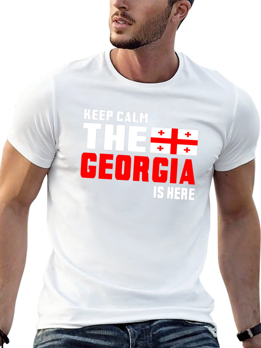 Keep Calm Georgia Flag T-Shirt