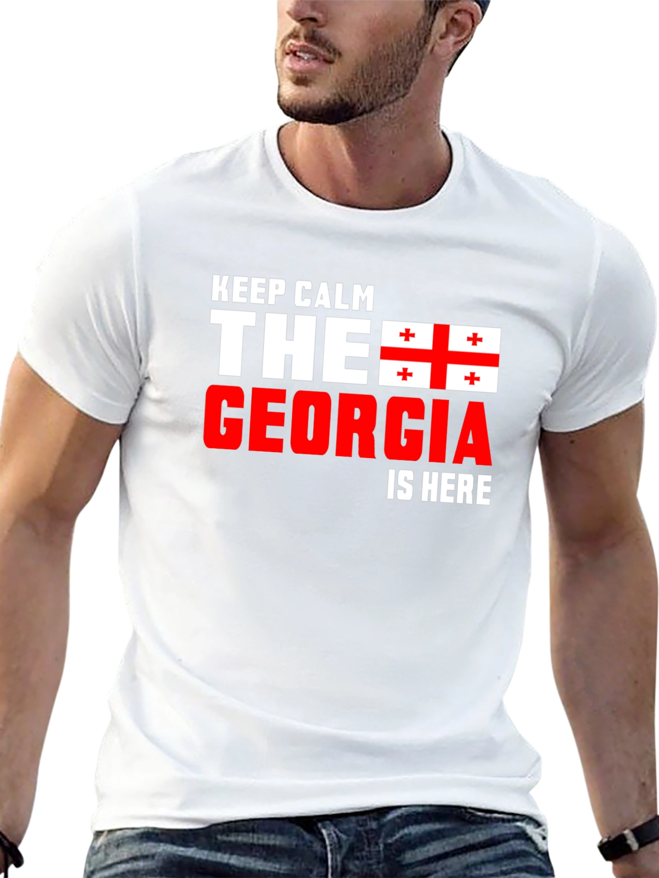 Keep Calm Georgia Flag T-Shirt