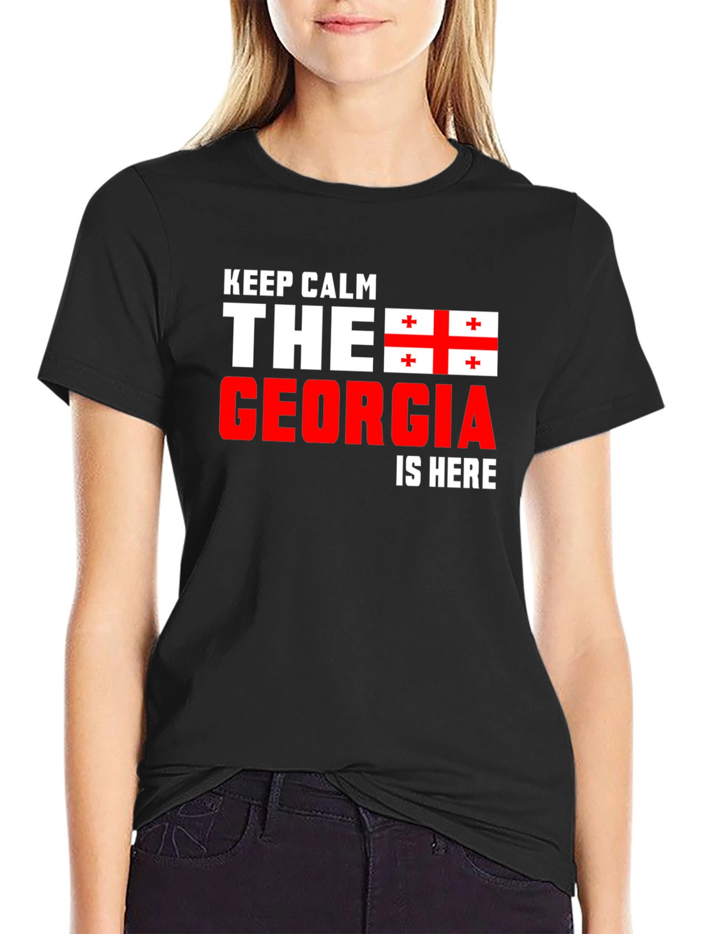 Keep Calm Georgia Flag T-Shirt