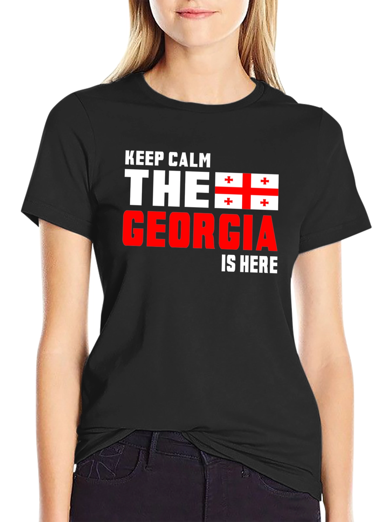Keep Calm Georgia Flag T-Shirt