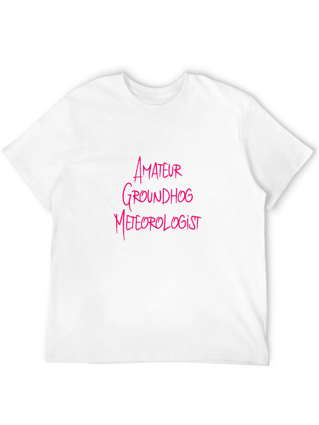 Amateur Groundhog Meteorologist Black T-Shirt