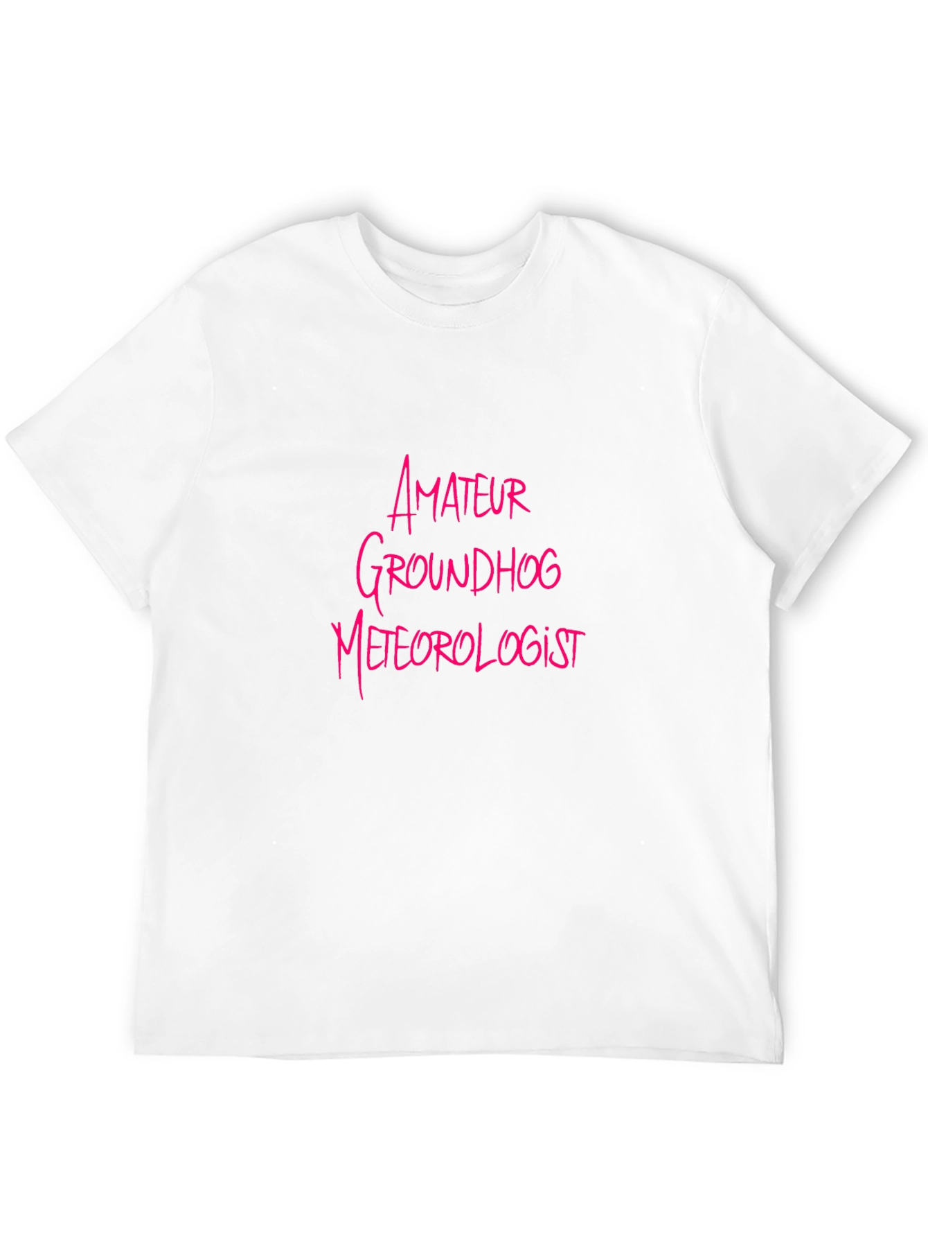 Amateur Groundhog Meteorologist Black T-Shirt