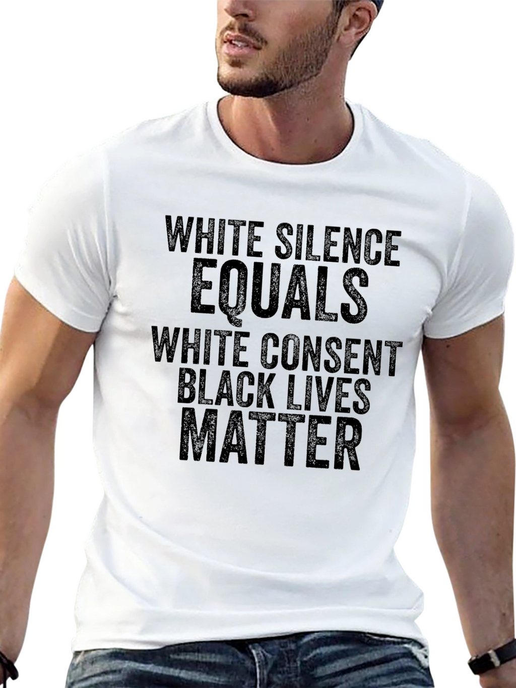 Black Lives Matter T-Shirt - White Silence Consent