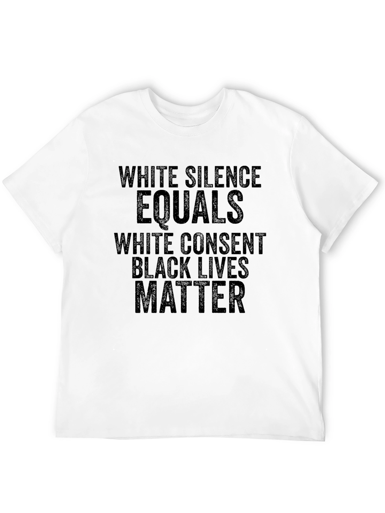 Black Lives Matter T-Shirt - White Silence Consent