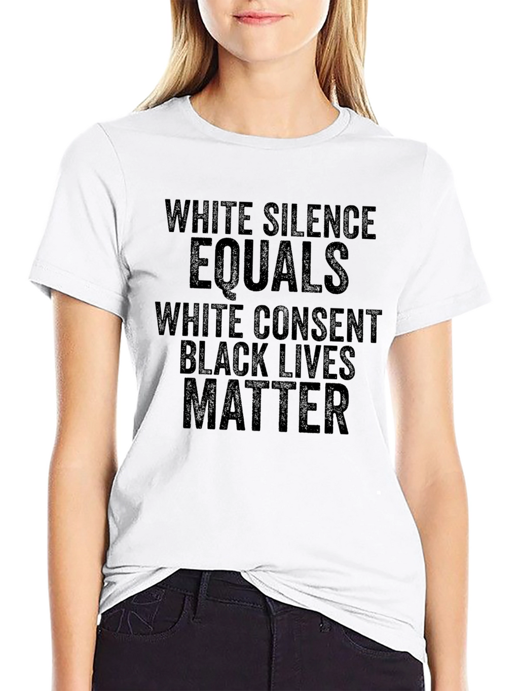 Black Lives Matter T-Shirt - White Silence Consent