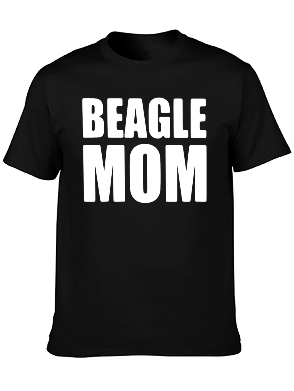 Beagle Mom T-Shirt - Black Classic Fit
