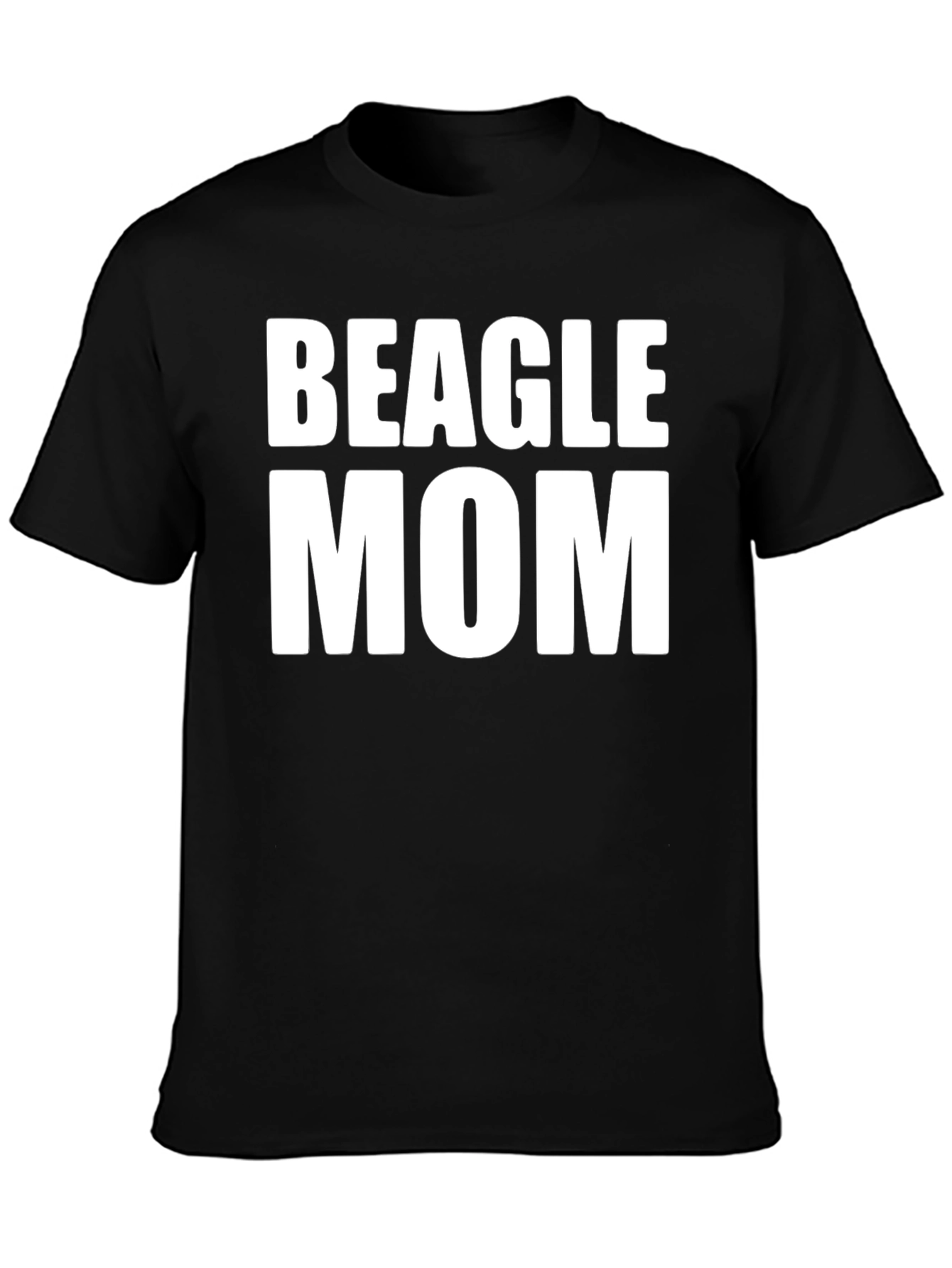 Beagle Mom T-Shirt - Black Classic Fit
