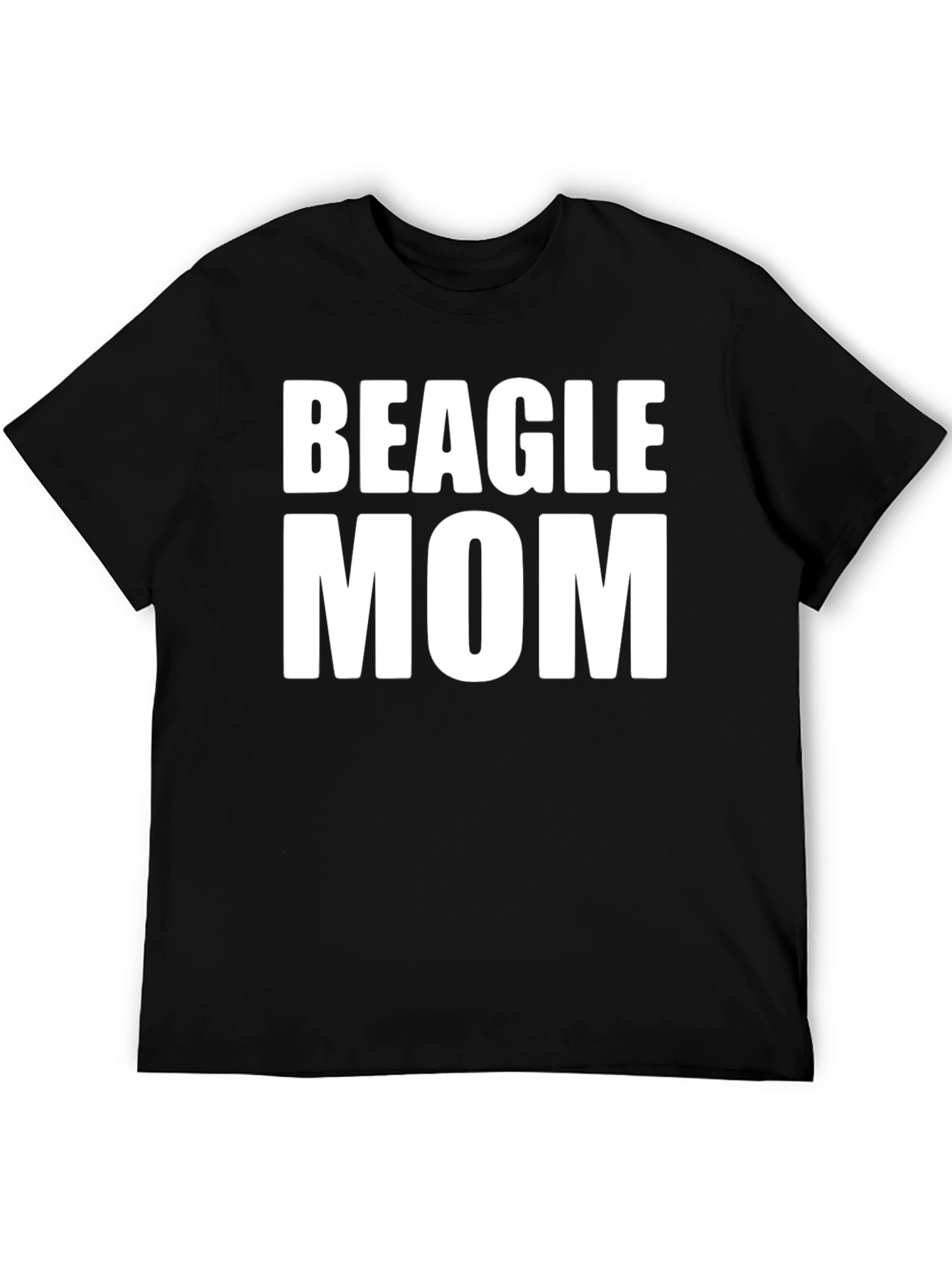 Beagle Mom T-Shirt - Black Classic Fit