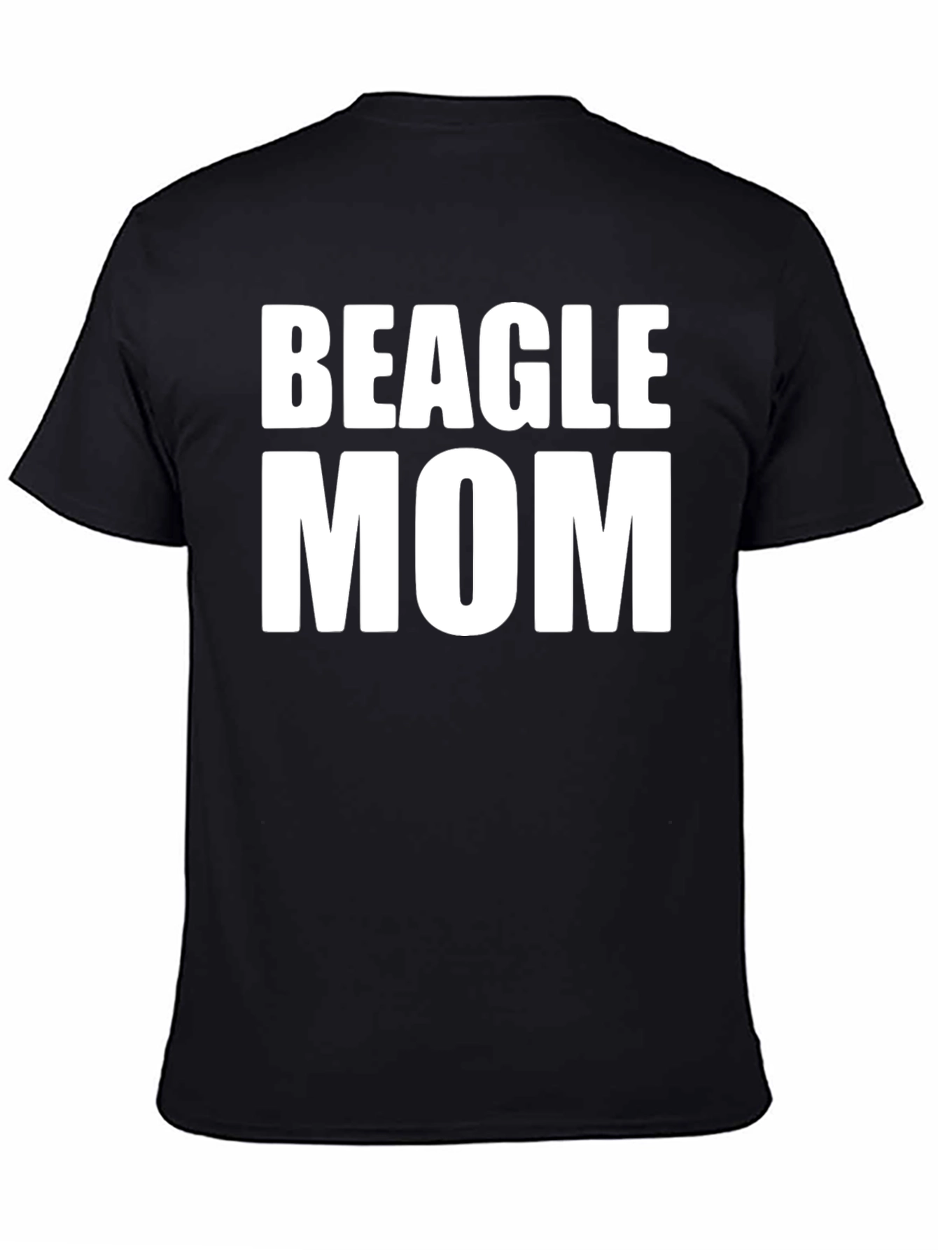 Beagle Mom T-Shirt - Black Classic Fit