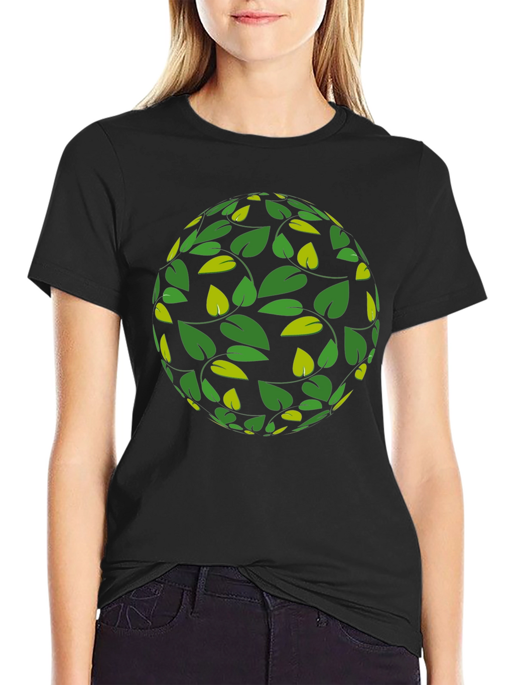 Leaf Globe Graphic Tee - Stylish Casual Wear