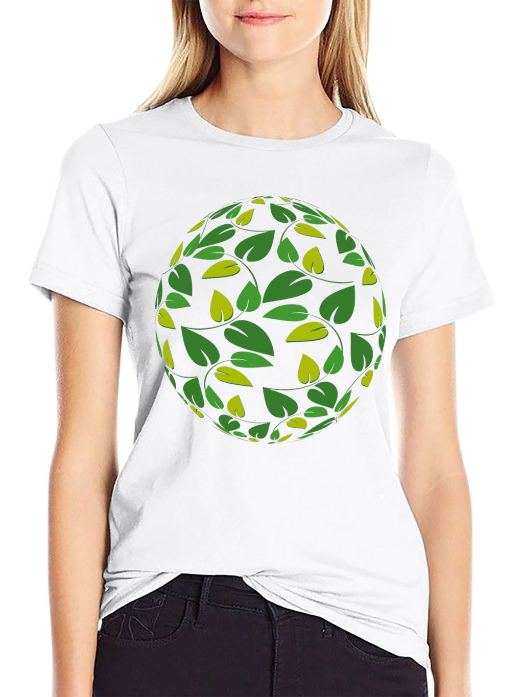 Leaf Globe Graphic Tee - Stylish Casual Wear