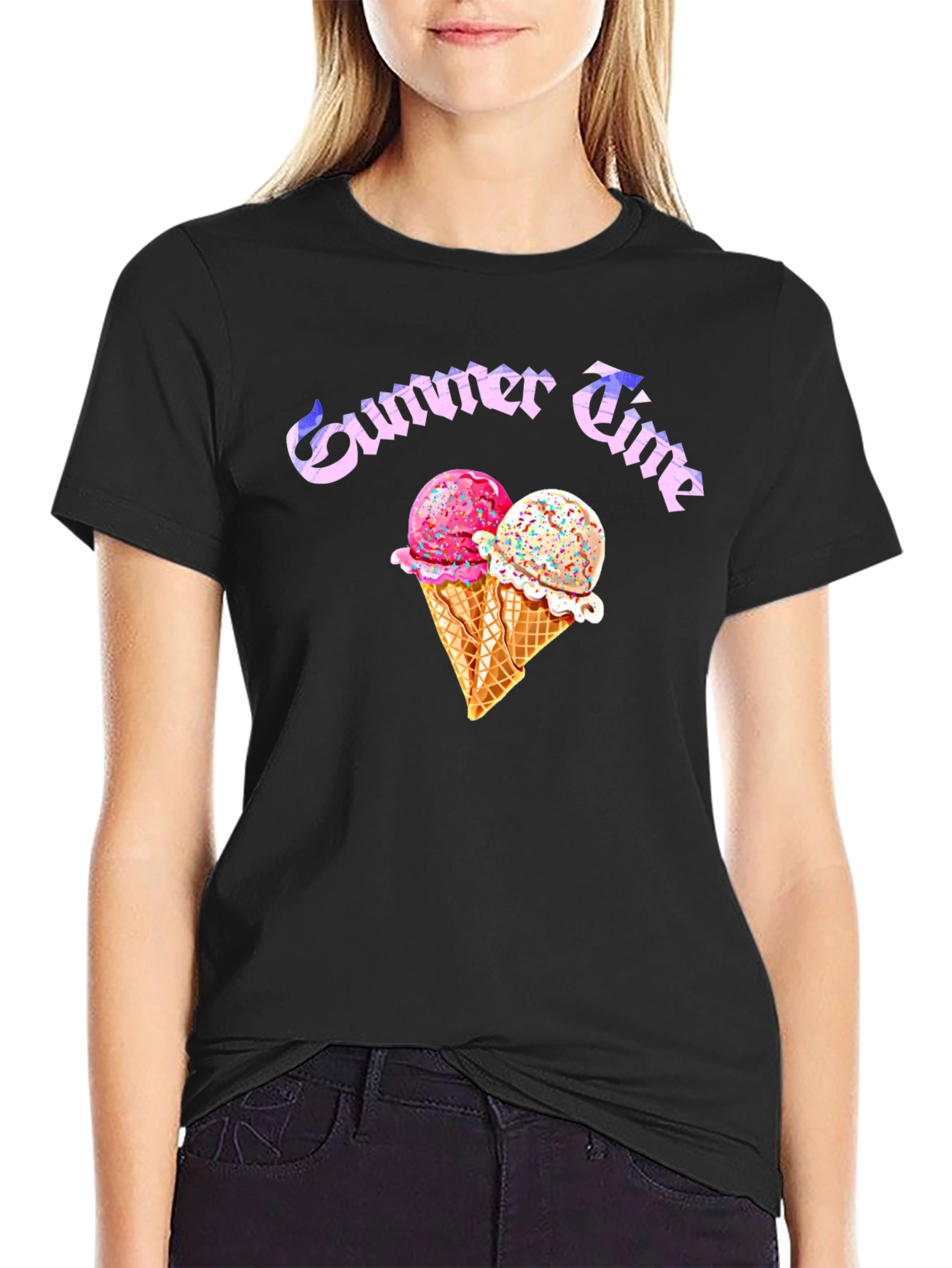 Summer Time Ice Cream Graphic Tee