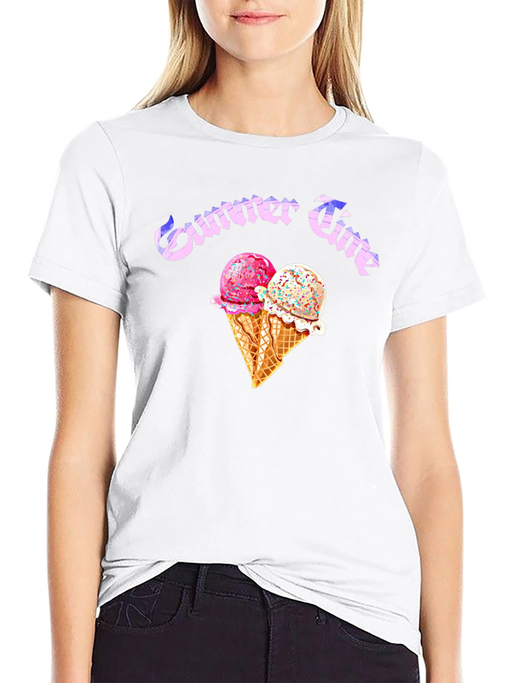 Summer Time Ice Cream Graphic Tee