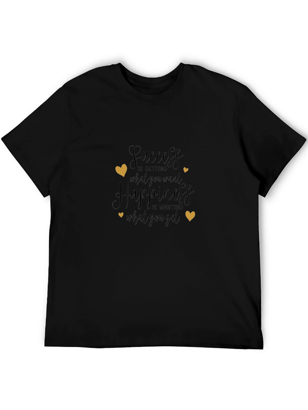 Success & Happiness Graphic Tee - Black