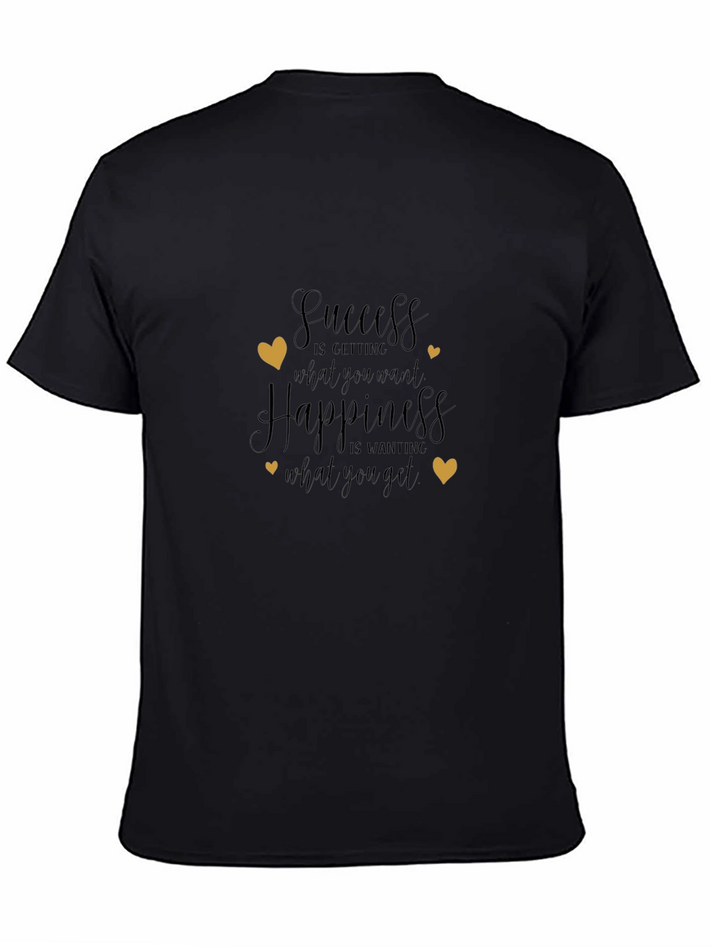 Success & Happiness Graphic Tee - Black