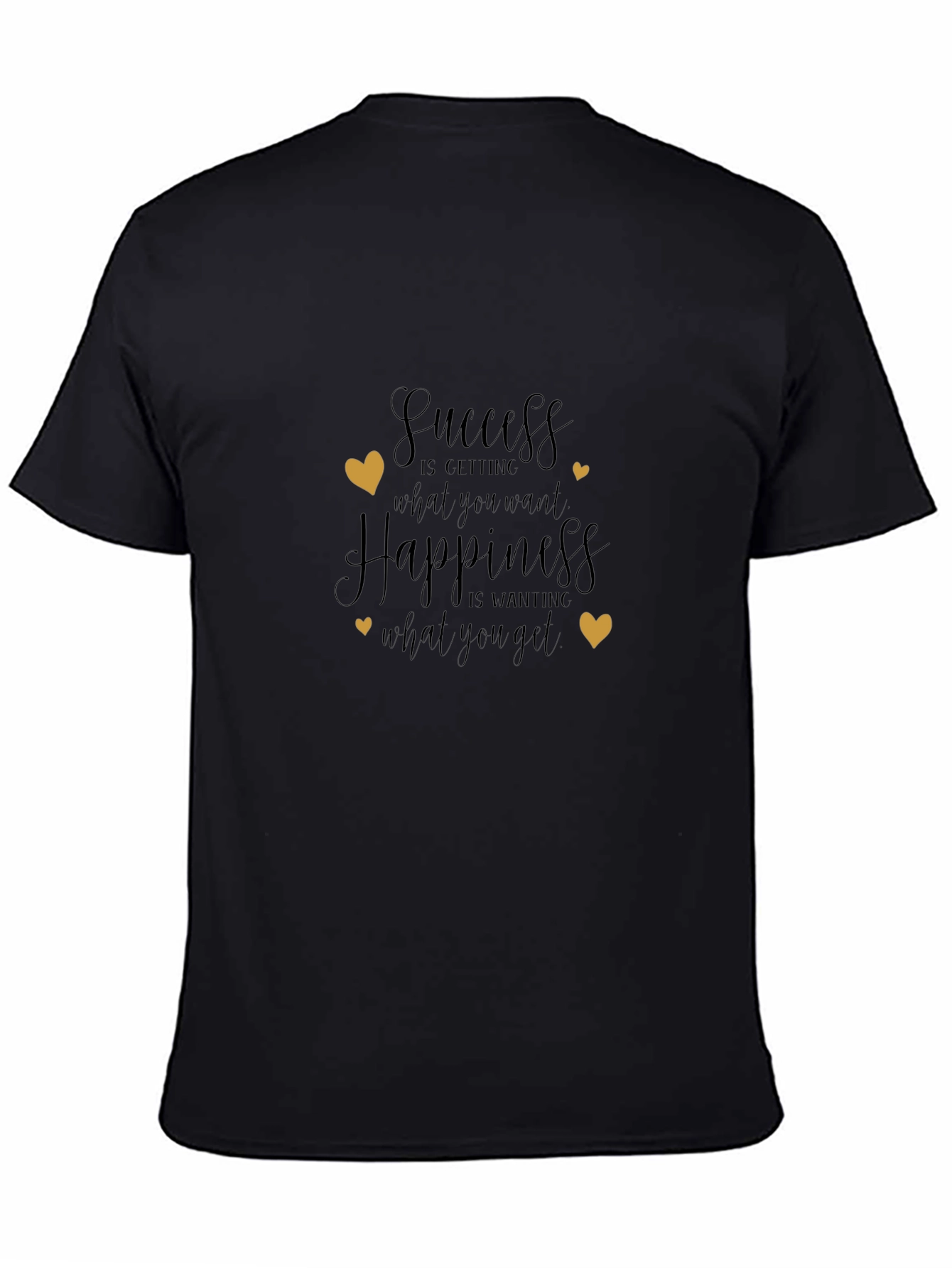 Success & Happiness Graphic Tee - Black