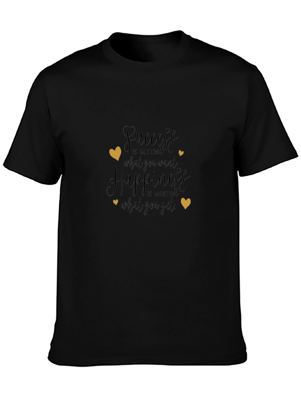 Success & Happiness Graphic Tee - Black
