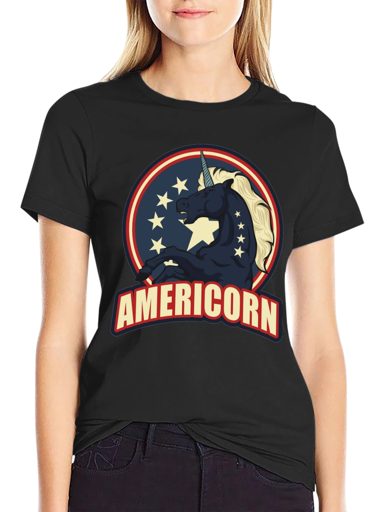Americorn T-Shirt - Patriotic Unicorn Design