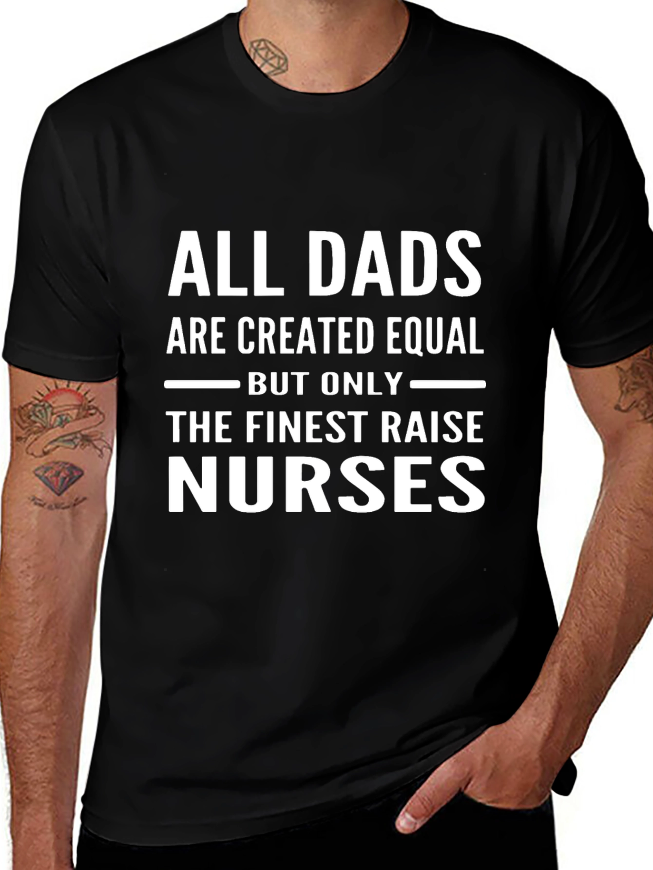 Finest Dad Nurse T-Shirt - Gift for Father