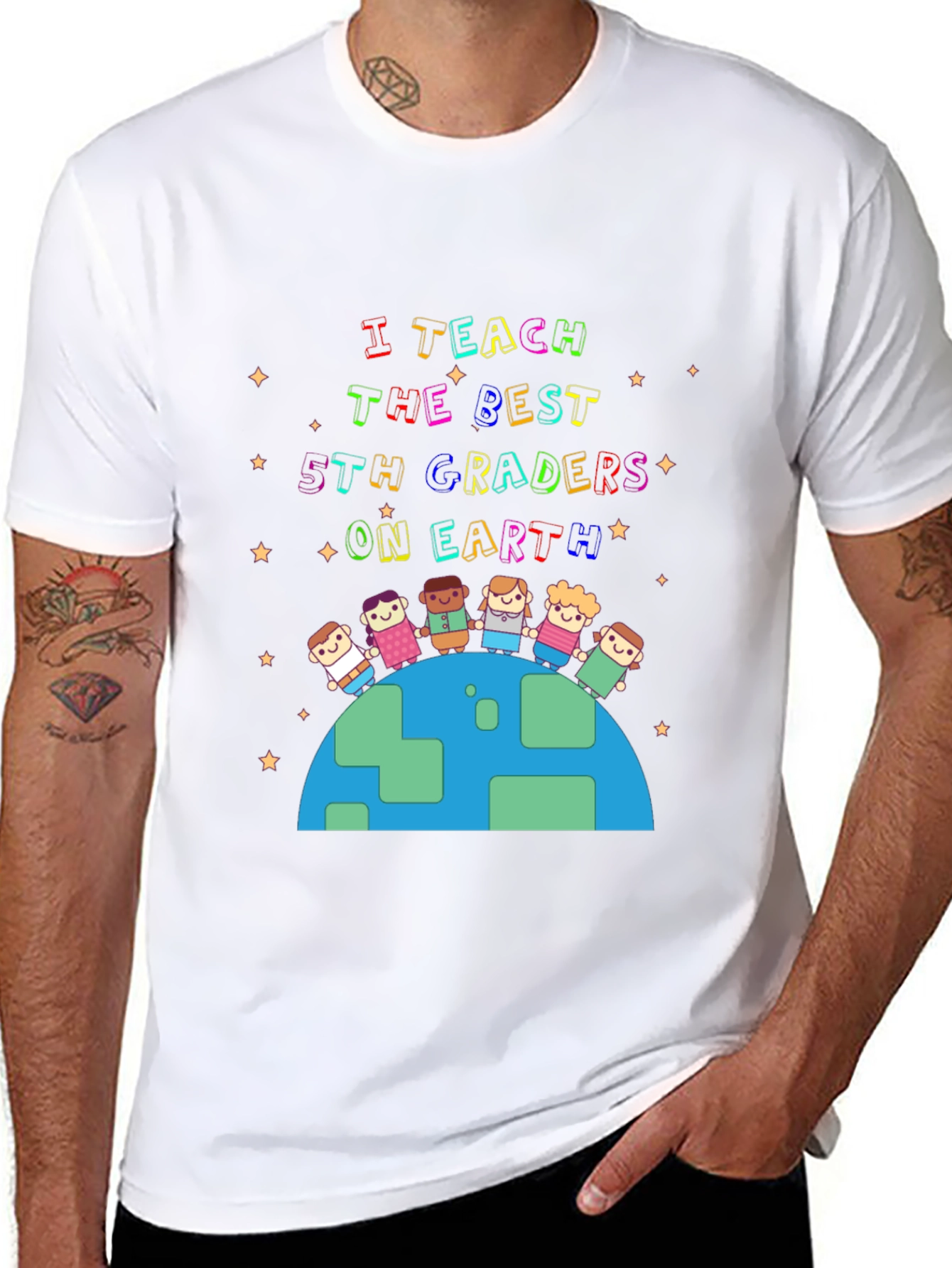 I Teach The Best 5th Graders On Earth T-Shirt
