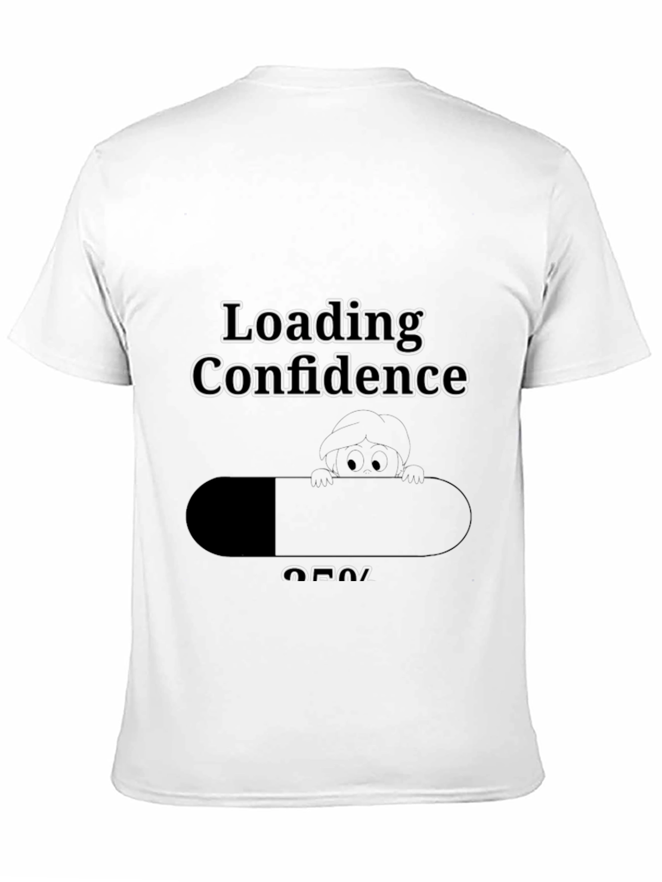 Loading Confidence Graphic T-Shirt - Black