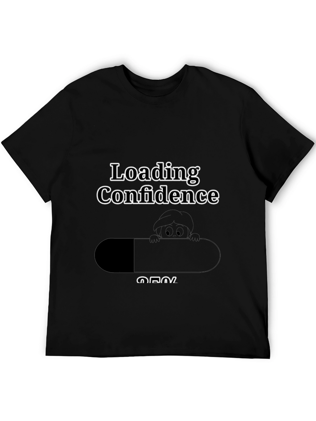Loading Confidence Graphic T-Shirt - Black