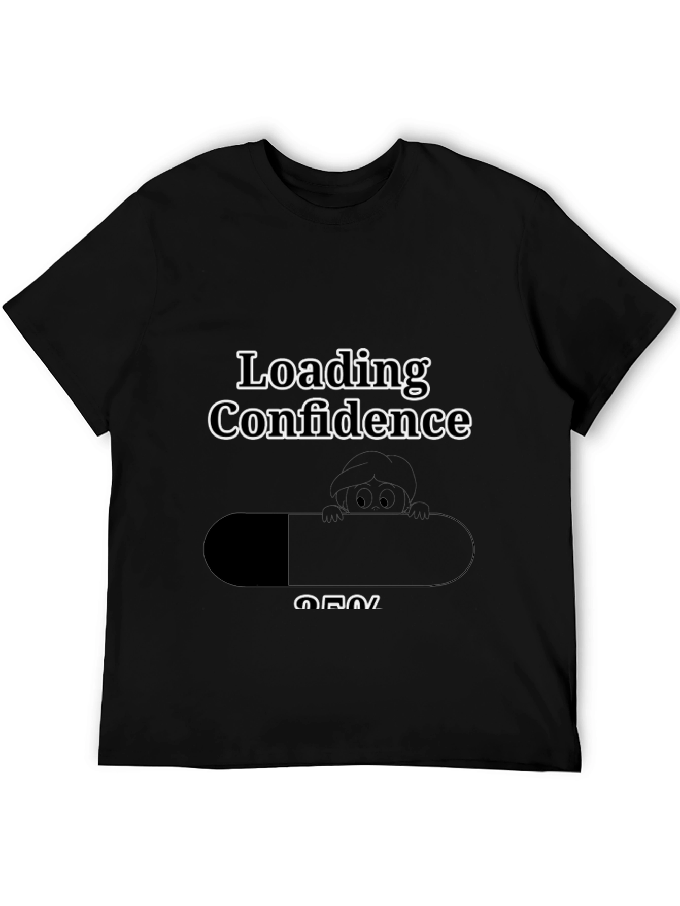 Loading Confidence Graphic T-Shirt - Black