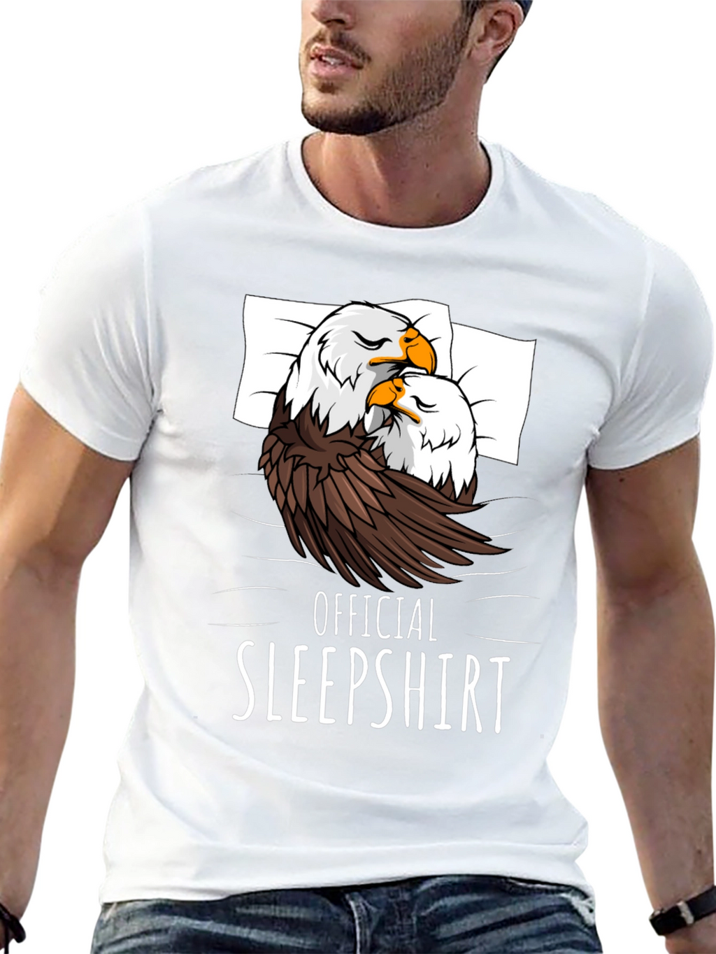 Official Sleepshirt Eagle Graphic T-Shirt