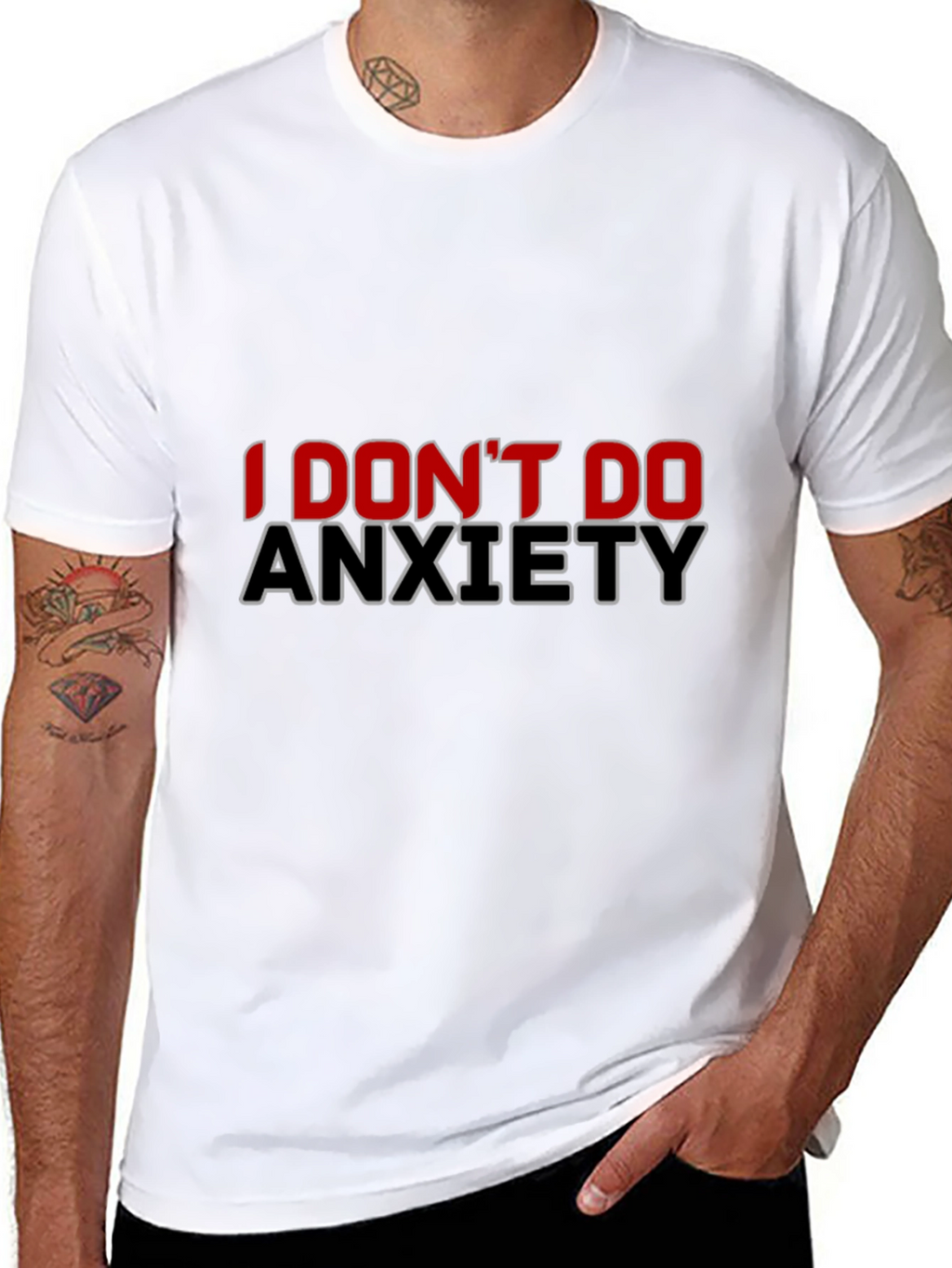 I Dont Do Anxiety Black T-Shirt