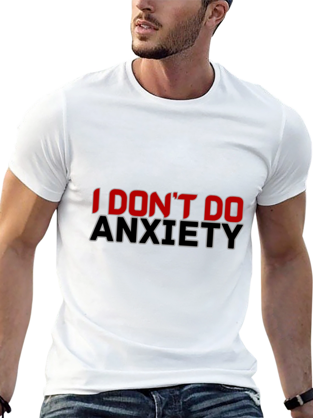 I Dont Do Anxiety Black T-Shirt