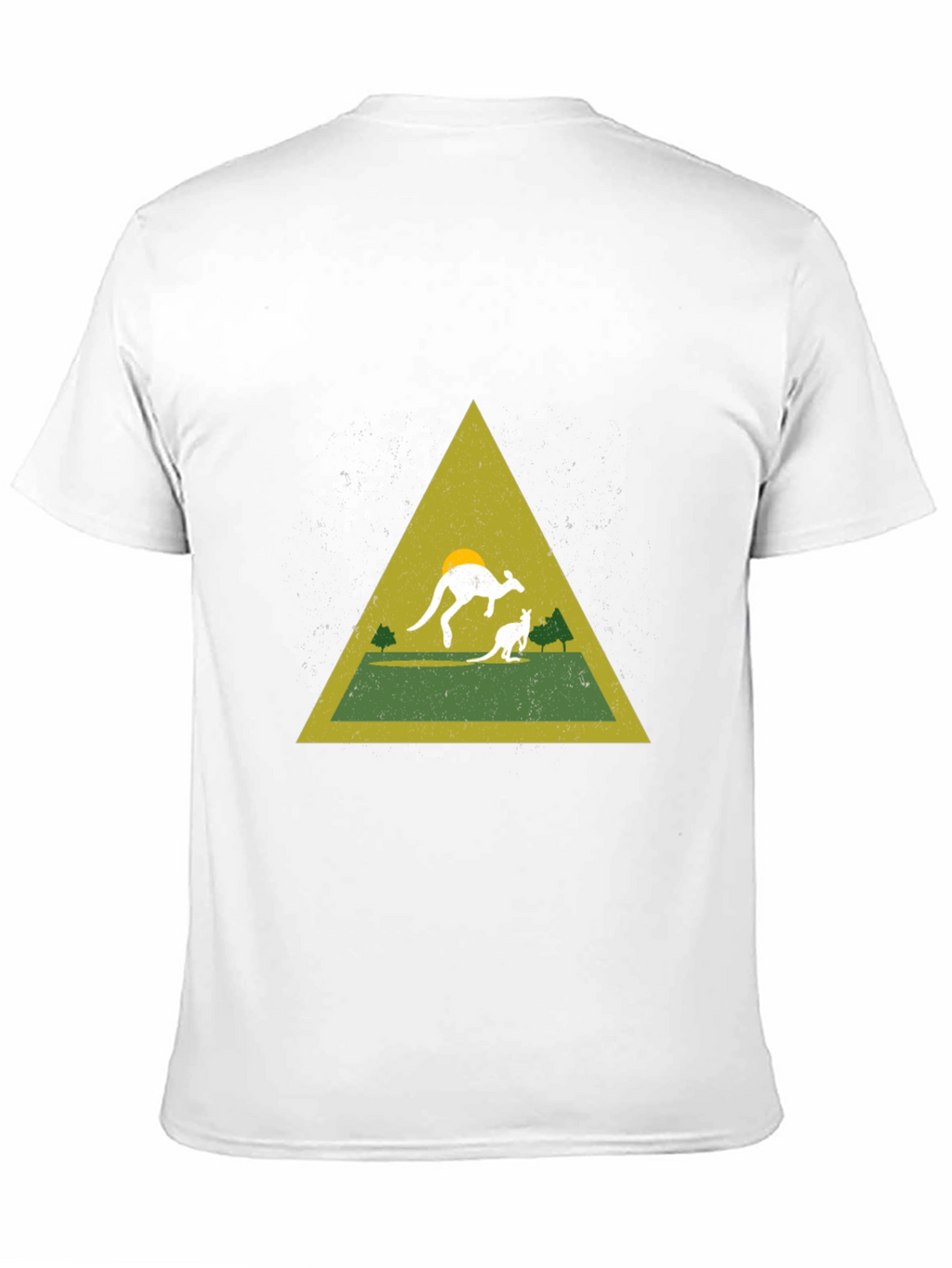 Kangaroo Triangle Graphic Tee - Black