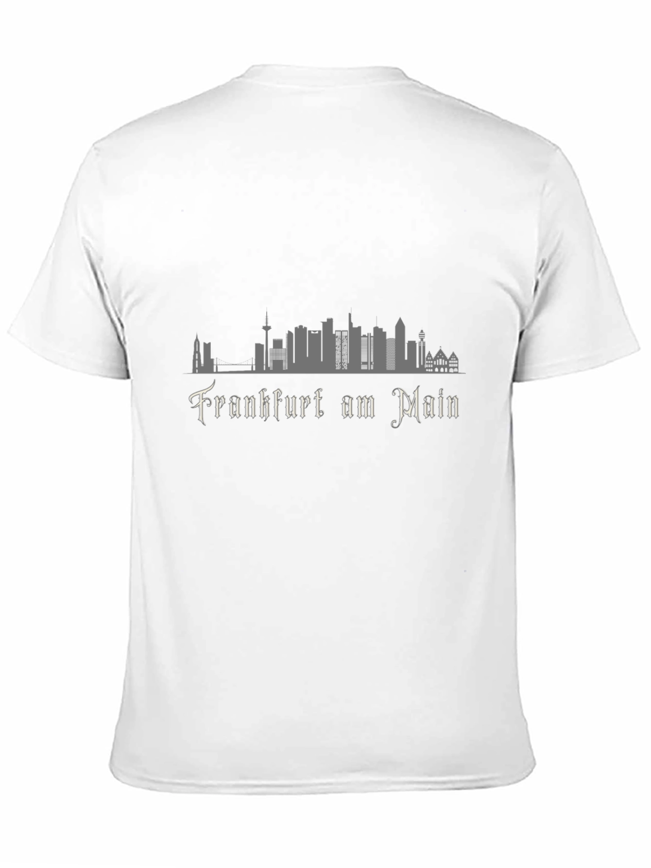 Frankfurt am Main Skyline Black T-Shirt
