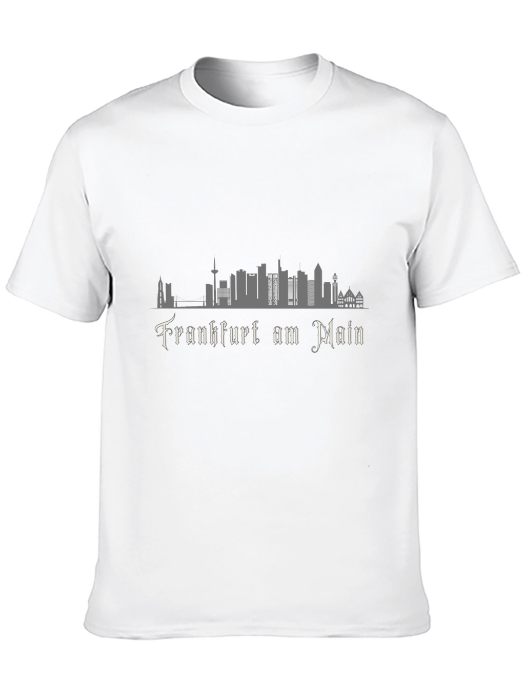 Frankfurt am Main Skyline Black T-Shirt