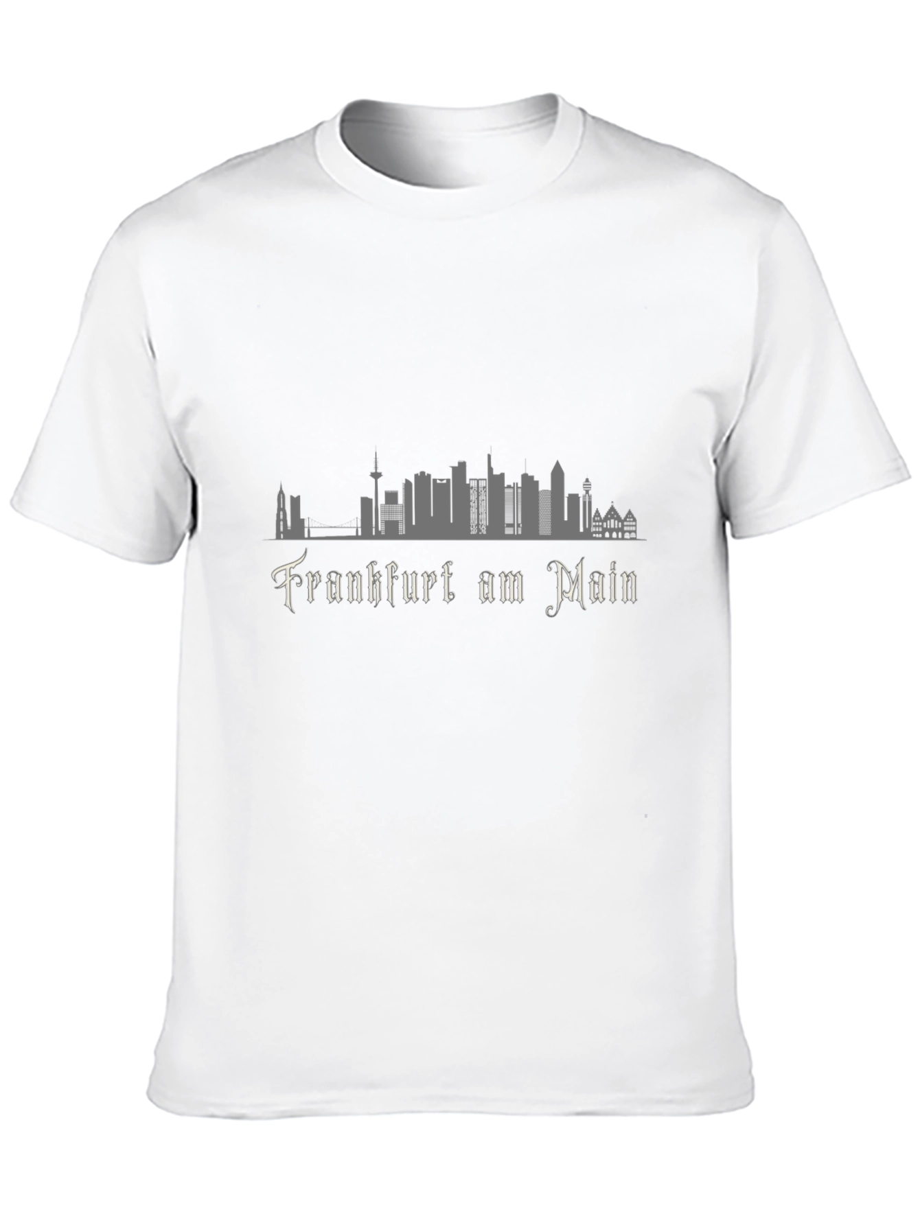 Frankfurt am Main Skyline Black T-Shirt