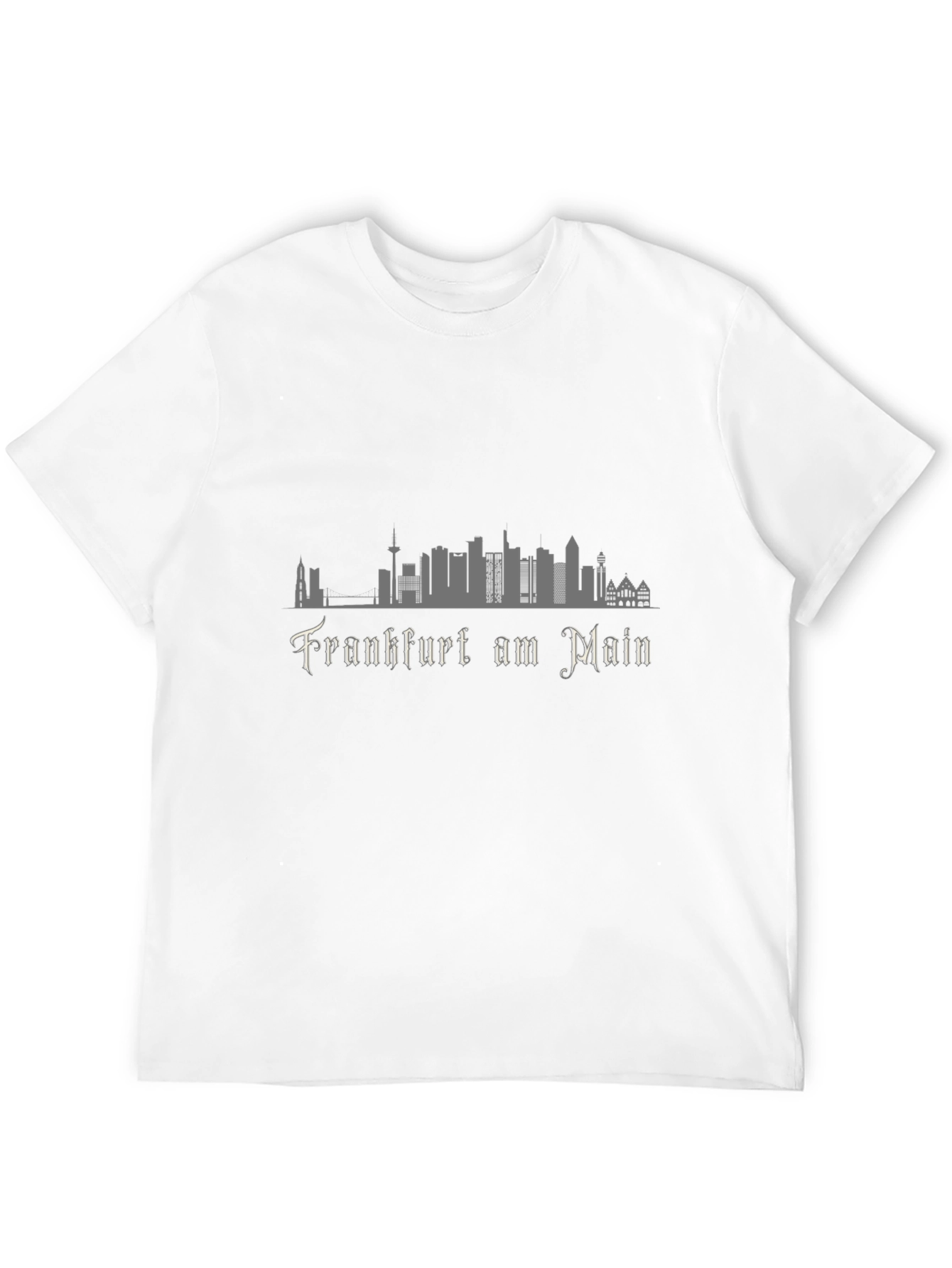 Frankfurt am Main Skyline Black T-Shirt