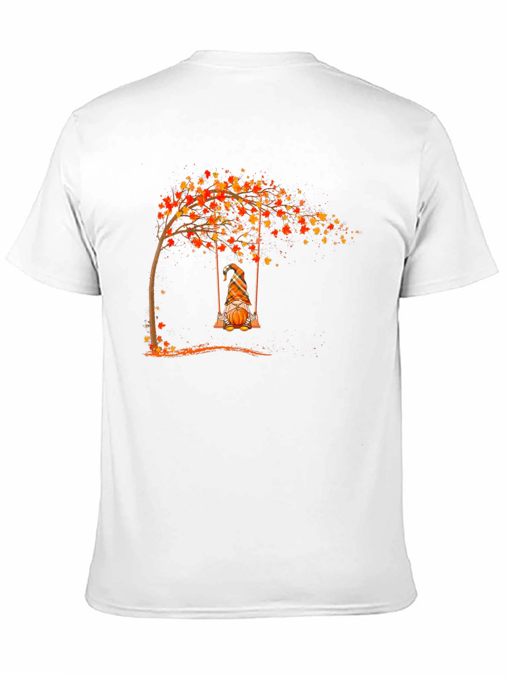 Autumn Gnome on Swing Graphic Tee
