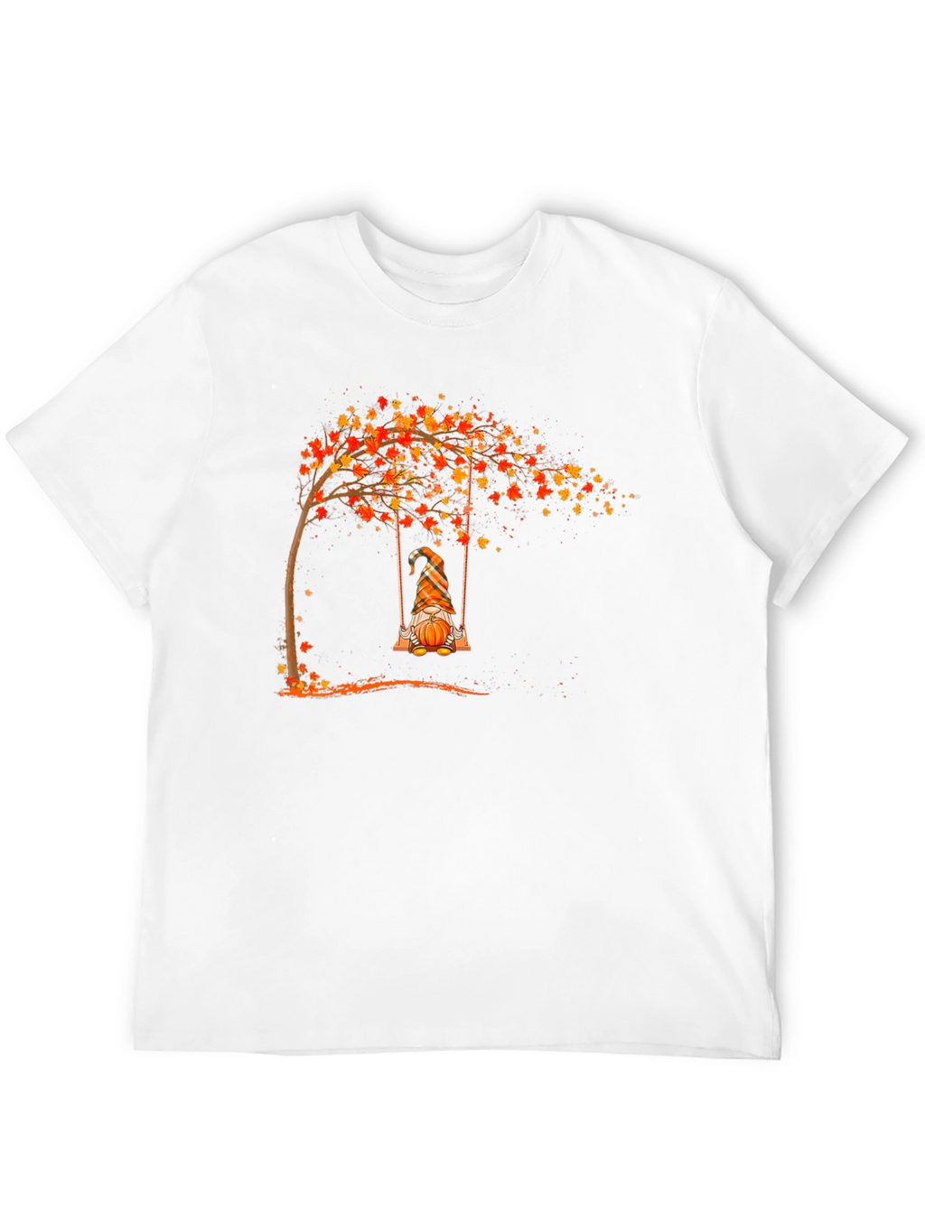 Autumn Gnome on Swing Graphic Tee