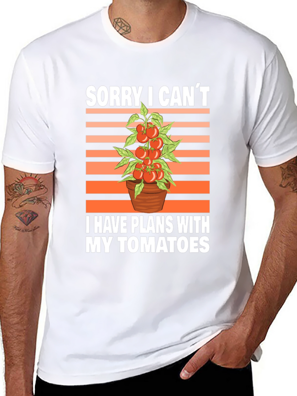 Tomato Plans Graphic T-Shirt - Gardening Humor Tee