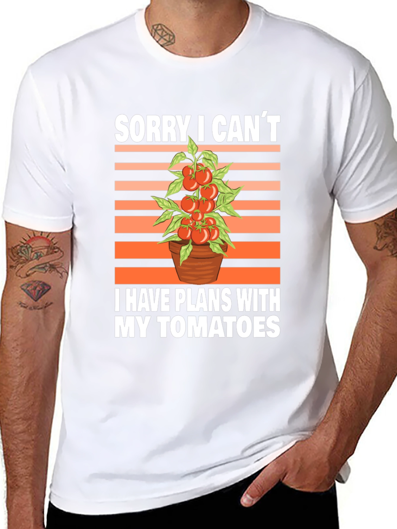Tomato Plans Graphic T-Shirt - Gardening Humor Tee