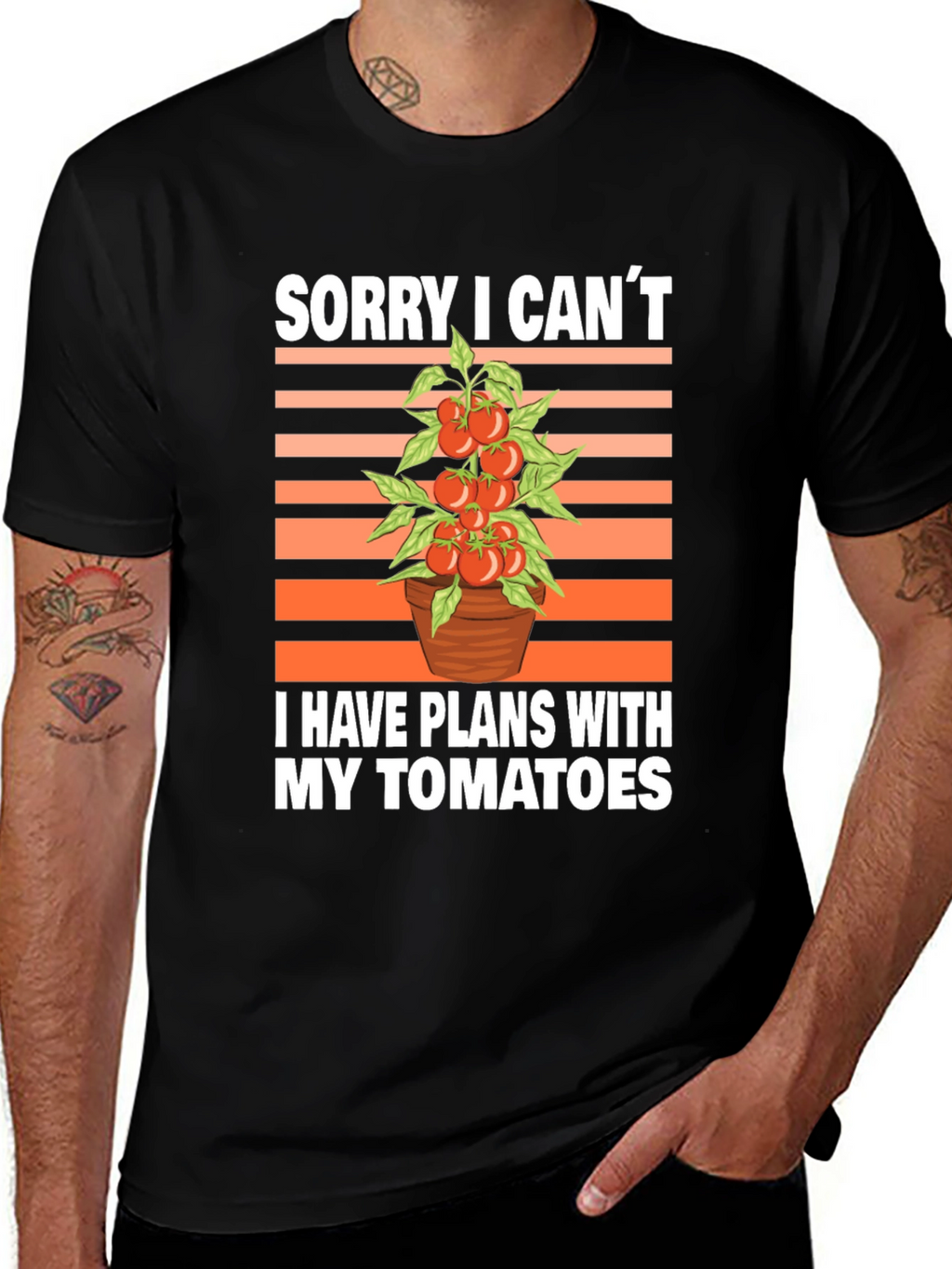 Tomato Plans Graphic T-Shirt - Gardening Humor Tee
