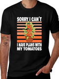 Tomato Plans Graphic T-Shirt - Gardening Humor Tee